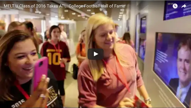 MELT U Class of 2016 Takes ATL: College Football Hall of Fame