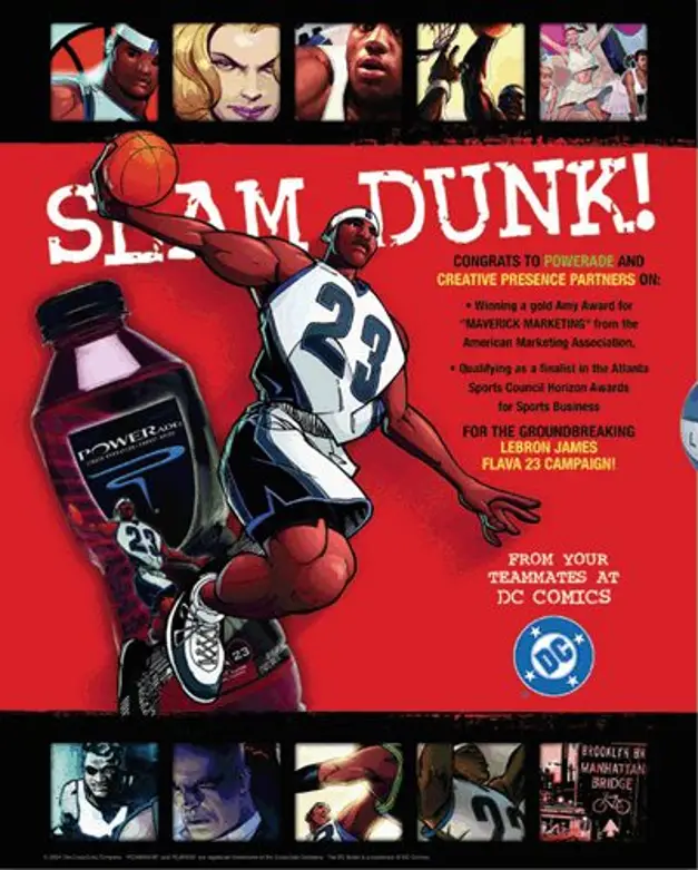 Powerade x DC Comics King James collaboration