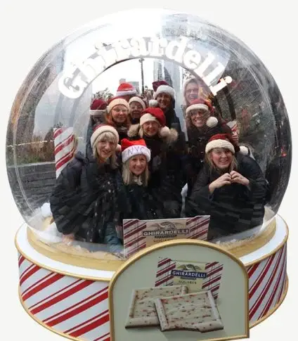 Peppermint Bark holiday activation